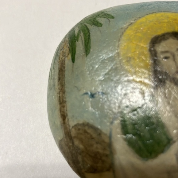Hand Painted Rock Jesus Artist Signed “God Bless You” - Picture 8 of 8